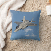 F-35稲妻IIパンサージェット戦闘機(空) クッション (ブランケット)