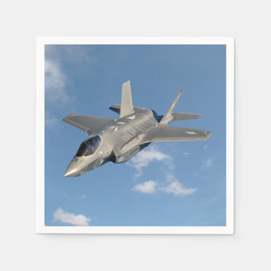 F-35稲妻IIパンサージェット戦闘機(空) スタンダードカクテルナプキン (正面)