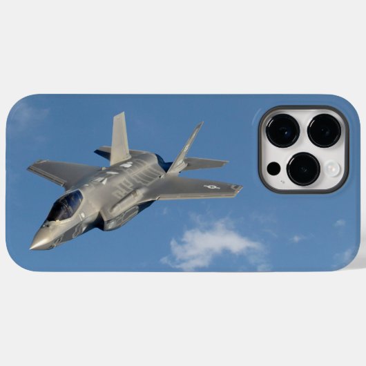 F-35稲妻IIパンサージェット戦闘機（空） Case-Mate iPhoneケース (裏面 (横))