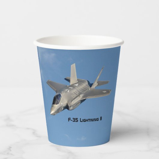 F-35稲妻IIパンサージェット戦闘機 紙コップ (正面)