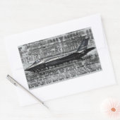 F-35稲妻II矩形ステッカー 長方形シール (封筒)