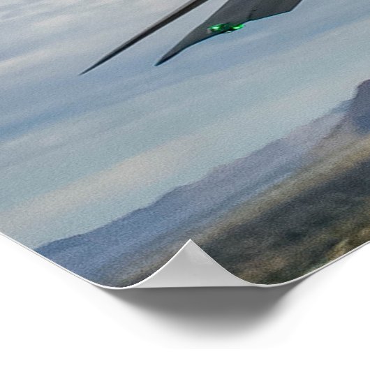 F-35稲妻II航空機 ポスター (角)