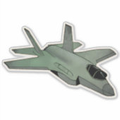 F-35稲妻II、ジェット戦闘機 シール (正面)