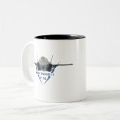 F-35稲妻II ツートーンマグカップ (正面左)