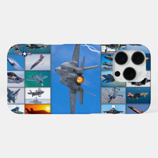 F-35稲妻II「モンタージュ」 iPhoneケース (裏面横)