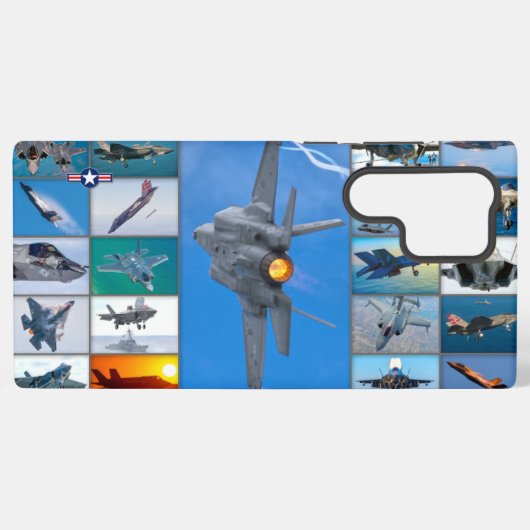 F-35稲妻II「モンタージュ」 SAMSUNG GALAXYケース (裏面横)