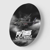 F-35稲妻II ラージ壁時計 (傾斜)