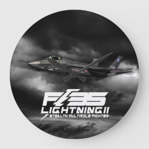 F-35稲妻II ラージ壁時計