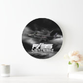 F-35稲妻II ラージ壁時計 (ホーム)