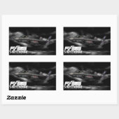 F-35稲妻II 長方形シール (シート)