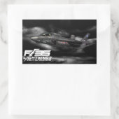 F-35稲妻II 長方形シール (バッグ)