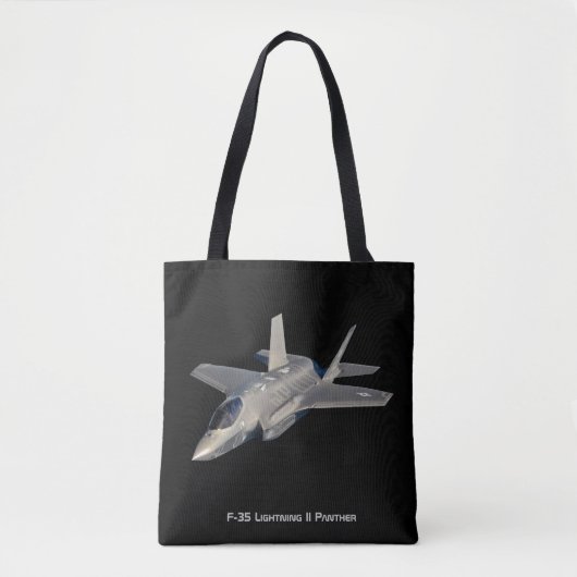 F-35 ライトニングII パンサー戦闘機 トートバッグ (正面)