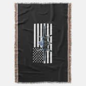 F-35 (黒い旗) スローブランケット (正面縦)