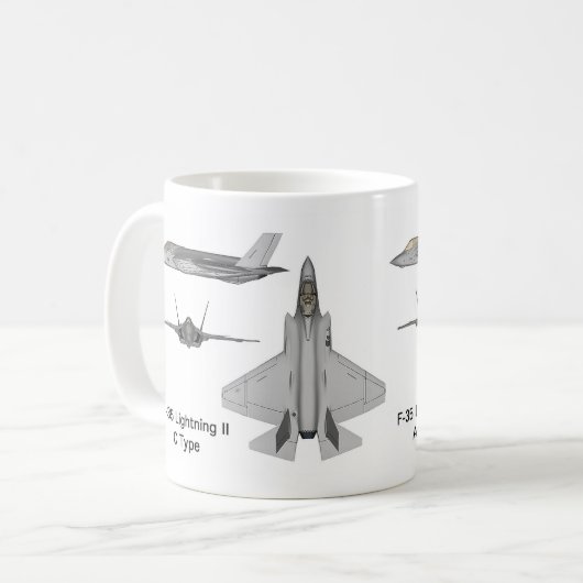 F-35 Lightning II コーヒーマグカップ (正面左)
