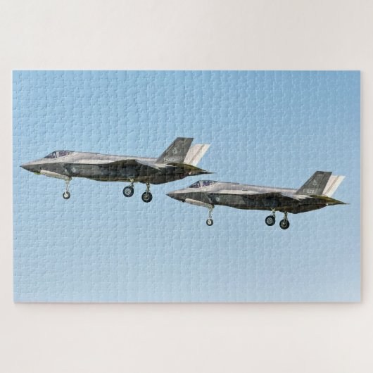 F-35AライトニングII 編隊飛行 ジグソーパズル (横)