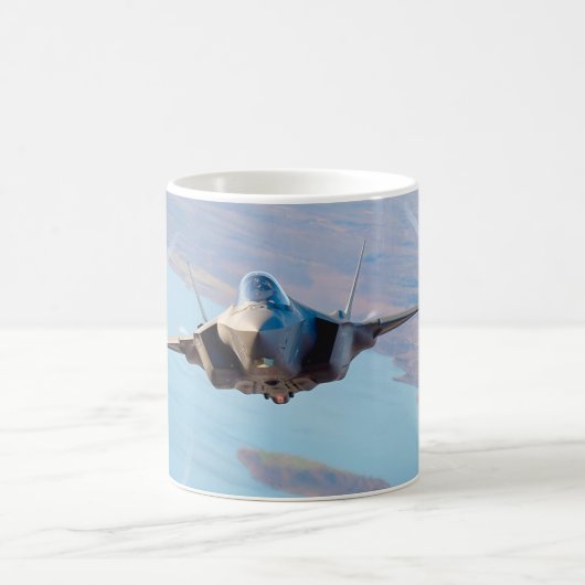 F-35A稲妻II （イタリア） コーヒーマグカップ (中央)