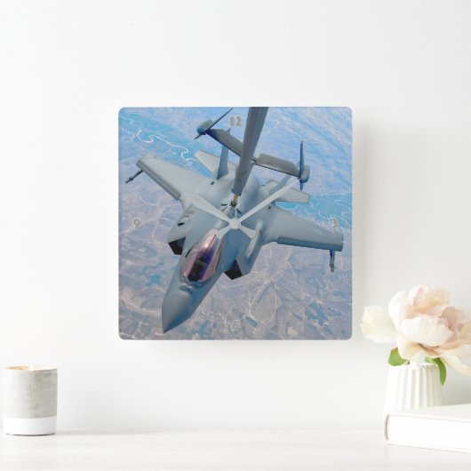 F-35A稲妻II スクエア壁時計 (ホーム)