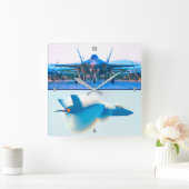 F-35A稲妻II スクエア壁時計 (ホーム)