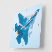 F-35A稲妻II スクエア壁時計 (傾斜)