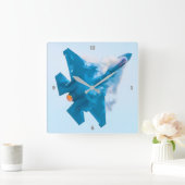 F-35A稲妻II スクエア壁時計 (ホーム)