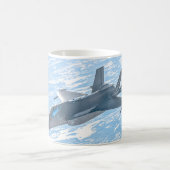 F-35A稲妻II (ノルウェー) コーヒーマグカップ (中央)