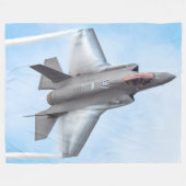 F-35A稲妻II フリースブランケット (正面(横))