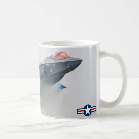 F-35A稲妻II「ブーム」マグカップ コーヒーマグカップ (右)