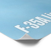 F-35A稲妻II ポスター (角)