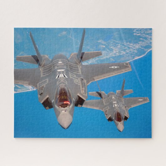 F-35A稲妻II （16x20インチ） ジグソーパズル (横)