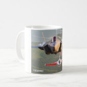 F-35A LIGHTNING II and F-16C VIPER コーヒーマグカップ (正面左)