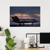 F-35B稲妻II航空機 ポスター (ホームオフィス)