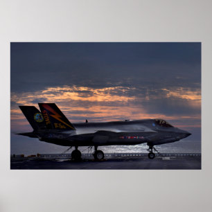 F-35B稲妻II航空機 ポスター