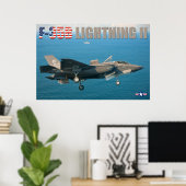 F-35B稲妻II ポスター (ホームオフィス)