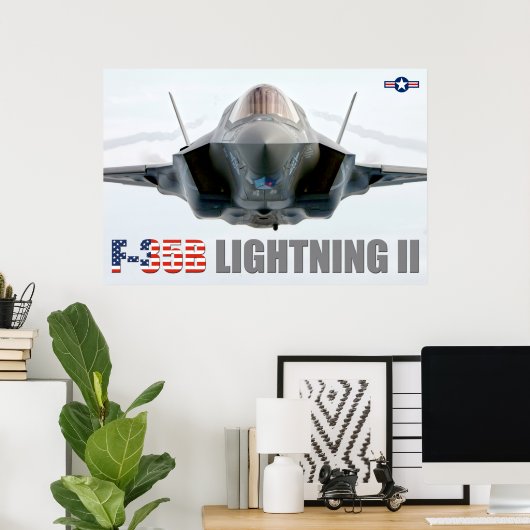 F-35B稲妻II ポスター (ホームオフィス)