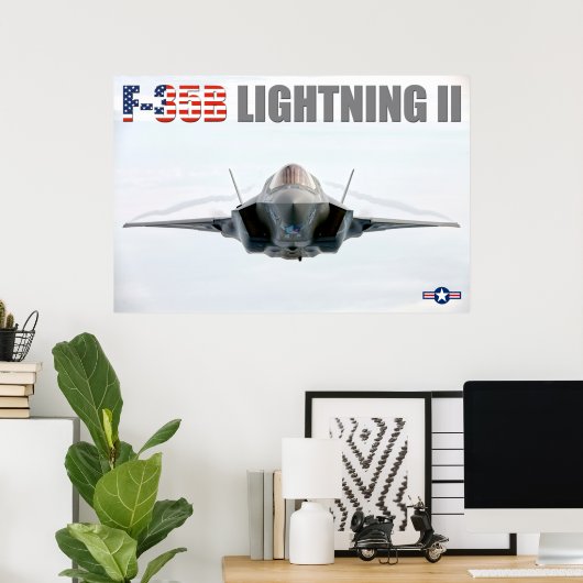F-35B稲妻II ポスター (ホームオフィス)