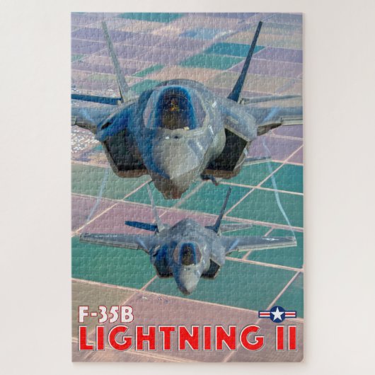 F-35B稲妻II (20x30インチ) ジグソーパズル (縦)