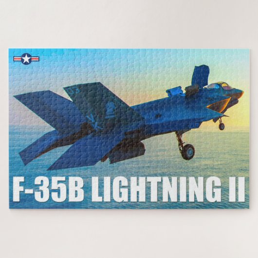 F-35B稲妻II （20x30インチ） ジグソーパズル (横)