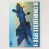 F-35B稲妻II （20x30インチ） ジグソーパズル (縦)