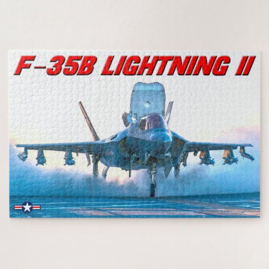 F-35B稲妻II （20x30インチ） ジグソーパズル (横)
