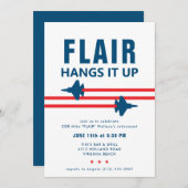 F-35Cグローラー戦闘機ジェットパーティの招待状 招待状 (正面/裏面)