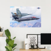 F-35C稲妻II ポスター (ホームオフィス)