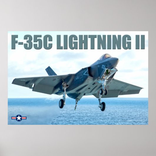 F-35C稲妻II ポスター (正面)