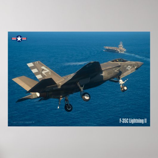 F-35C稲妻II ポスター (正面)