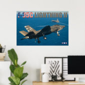 F-35C稲妻II ポスター (ホームオフィス)