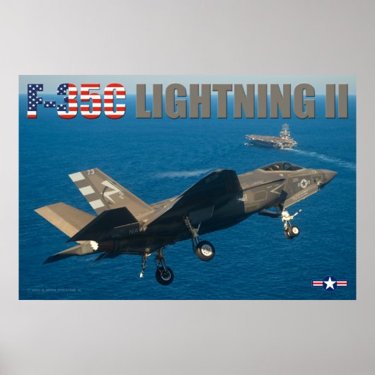 F-35C稲妻II ポスター (正面)