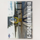 F-35C稲妻II （20x30インチ） ジグソーパズル (縦)