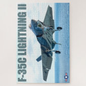 F-35C稲妻II （20x30インチ） ジグソーパズル (縦)