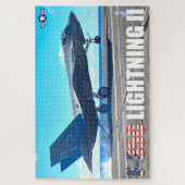 F-35C稲妻II （20x30インチ） ジグソーパズル (縦)