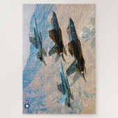 F-35C稲妻II （20x30インチ） ジグソーパズル (縦)