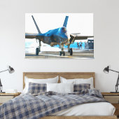 F-35C稲妻II 40x60 キャンバスプリント (インサイチュ (寝室))